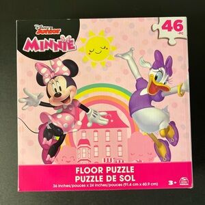Disney Minnie Mouse Giant Floor Puzzle – 46-Pc Jumbo Puzzle for Toddlers & Kids
